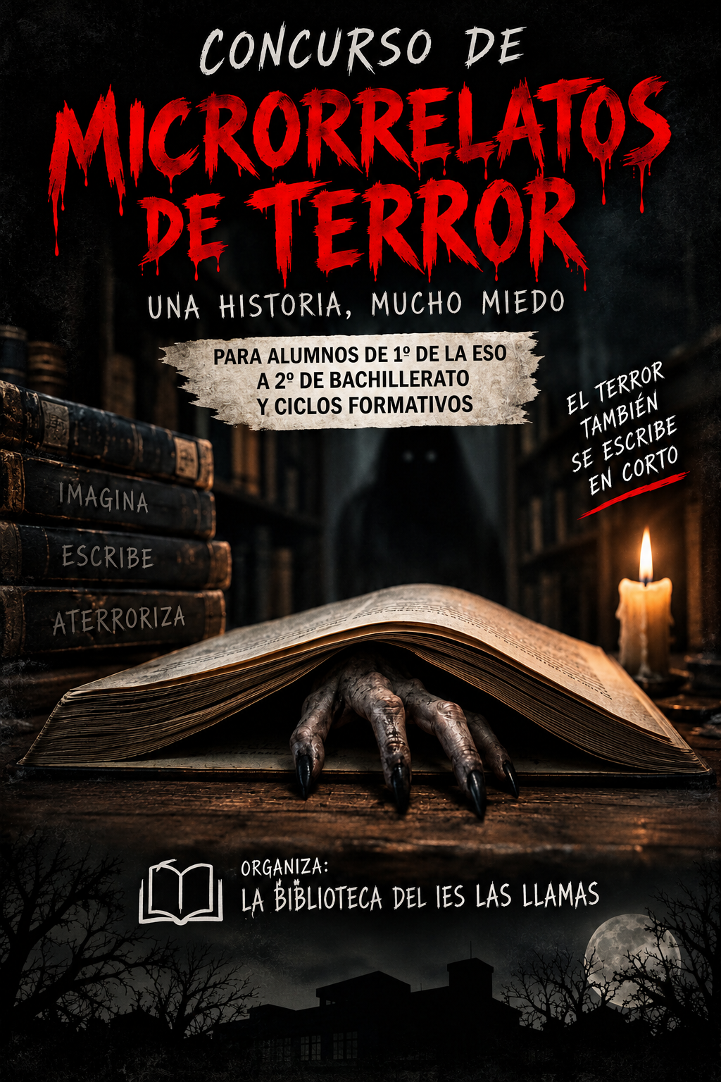 Cartel Microrrelatos terror