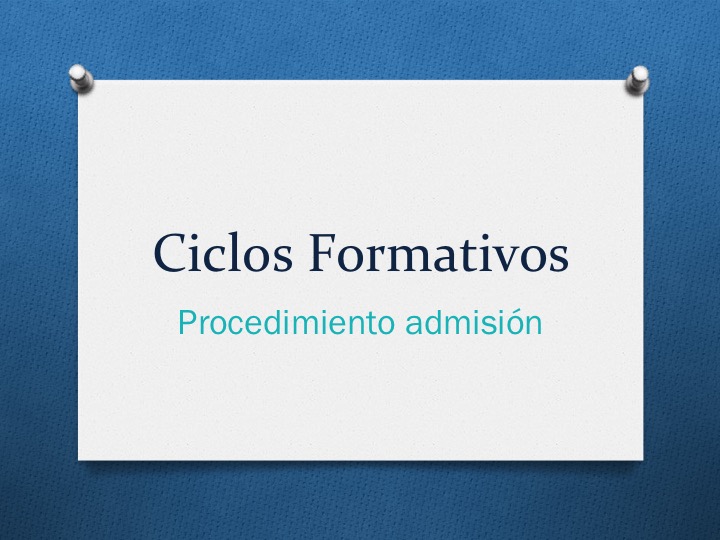 Admisión Ciclos