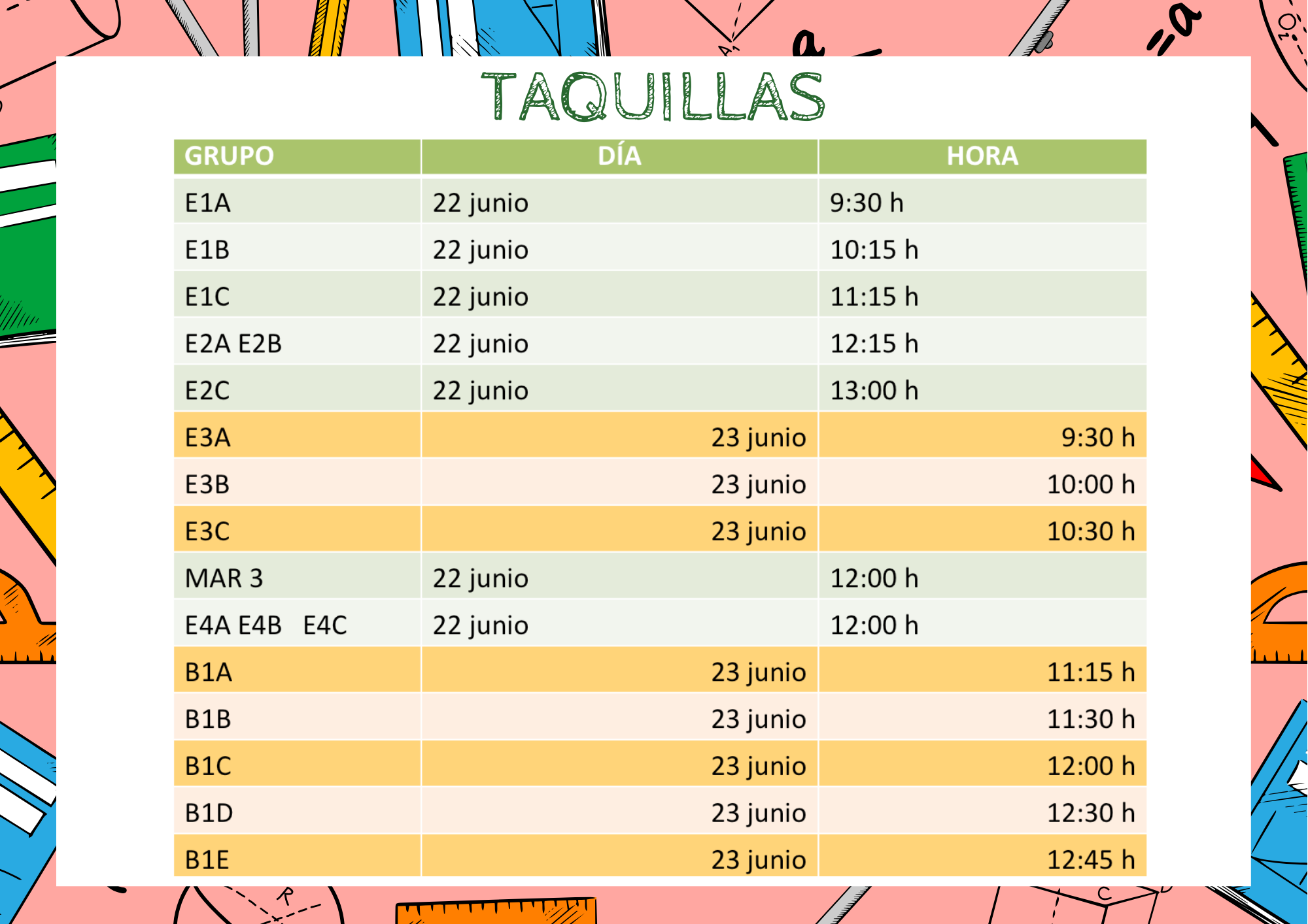 Taquilas pg
